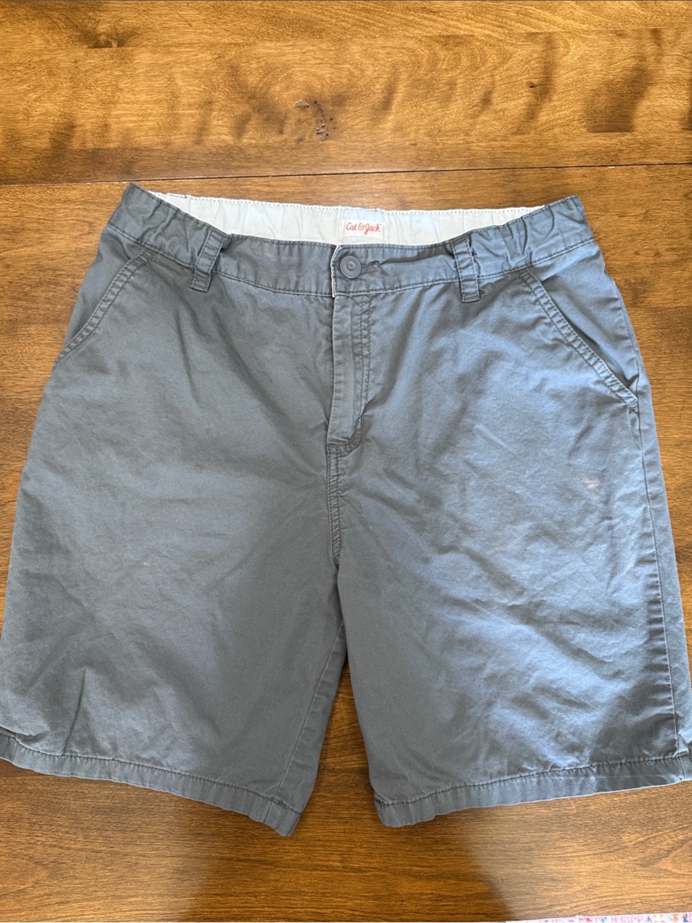 Cat & Jack Boy’s Slate Gray Flat Front Shorts